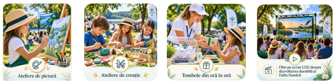 Ateliere creative, jocuri educative, activități în natură și experiențe Sustainable U